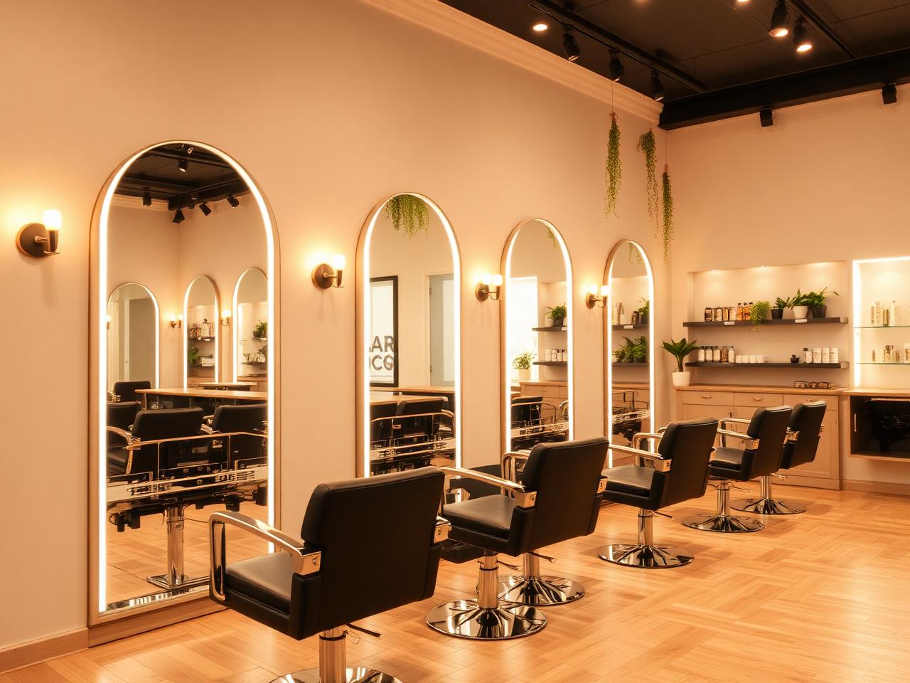 Modern salon interior using R'Standpro products